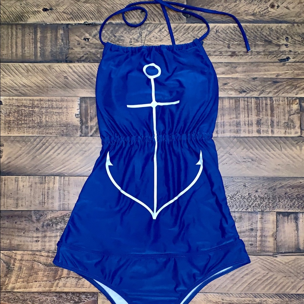 O’Neill halter top one piece bathing suit